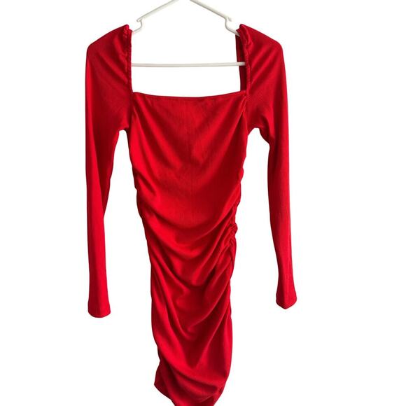 Princess Polly Portia Red Bodycon Square Neck Minidress Sold Out Online size 4 - Picture 8 of 10